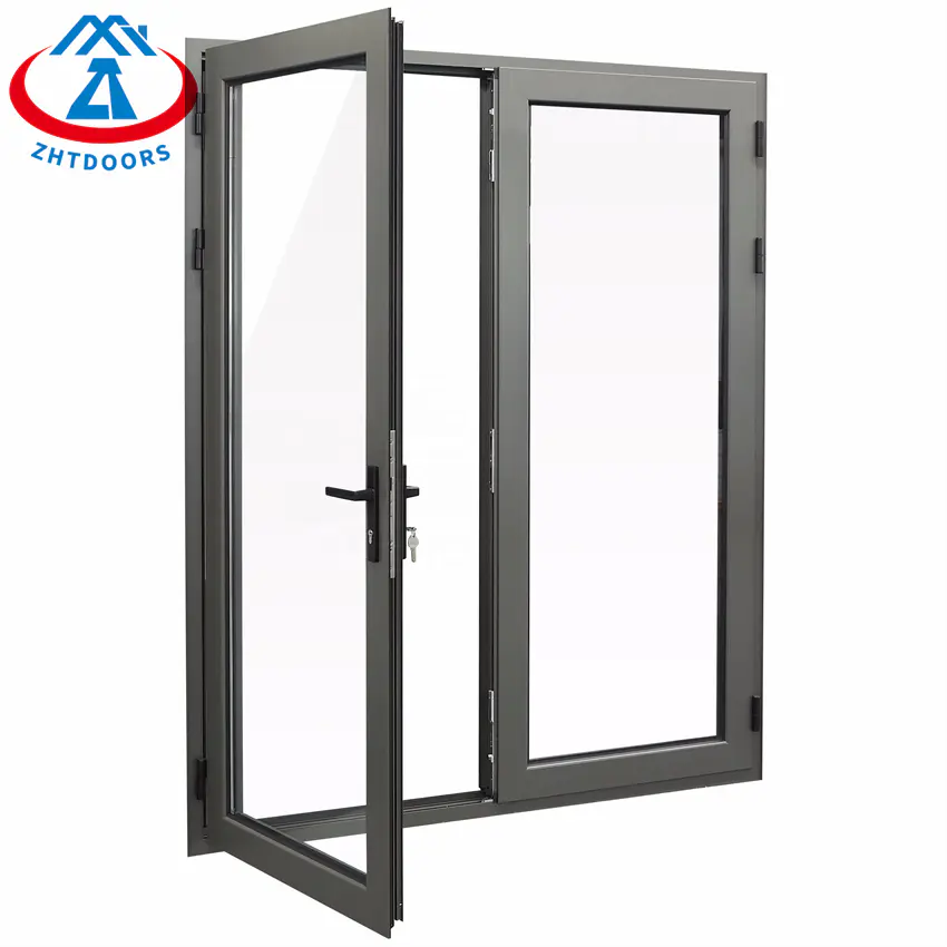 Soundproof Cheap Aluminum French Doors Exterior Double Aluminium Swing Door