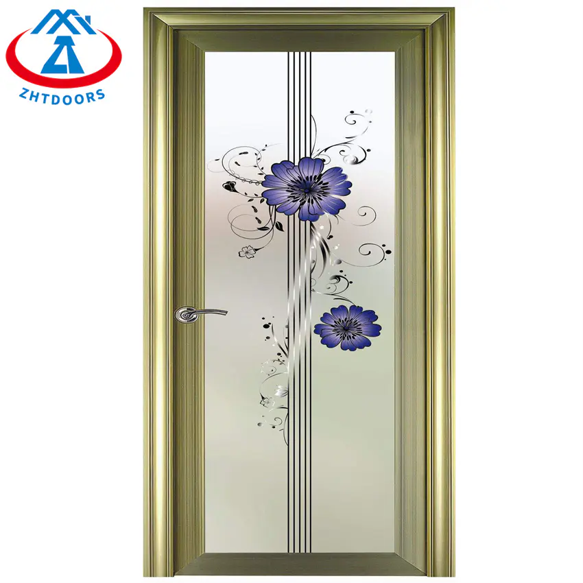 Wholesale Aluminium Frame Door Glass Door Interior Aluminium Swing Door