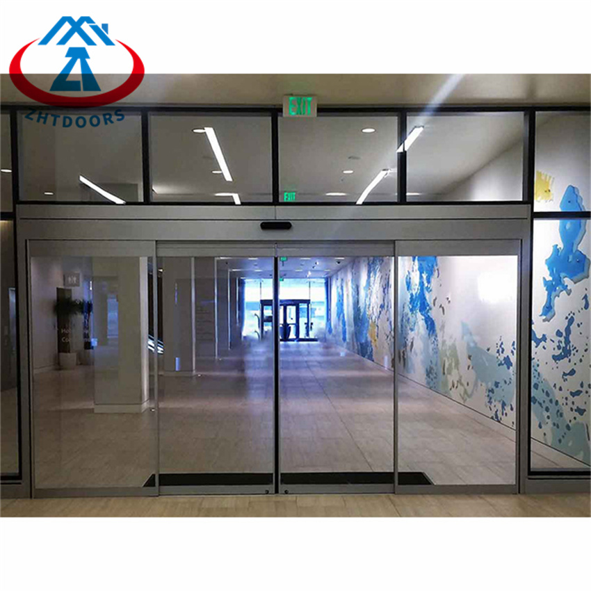 product-Commercial Automatic Induction Double Narrow Sliding Door-Zhongtai-img