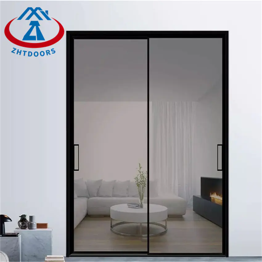 Customized Colored Glass Narrow Door Aluminum Profile