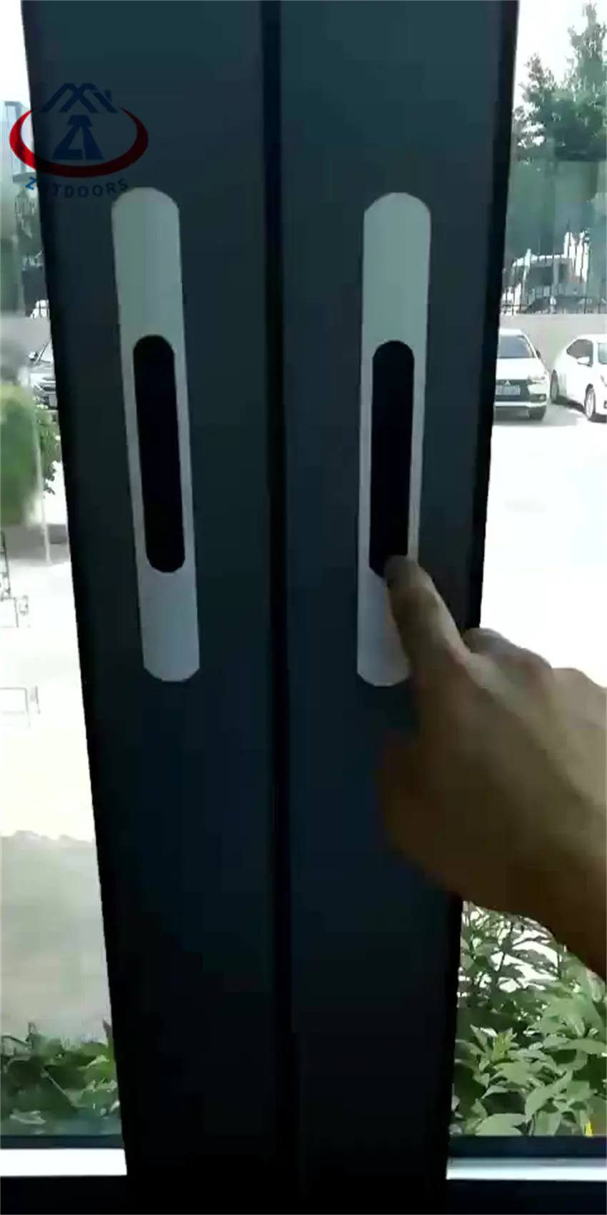 Aluminum Sliding Glass Slide Door Slim Telescopic