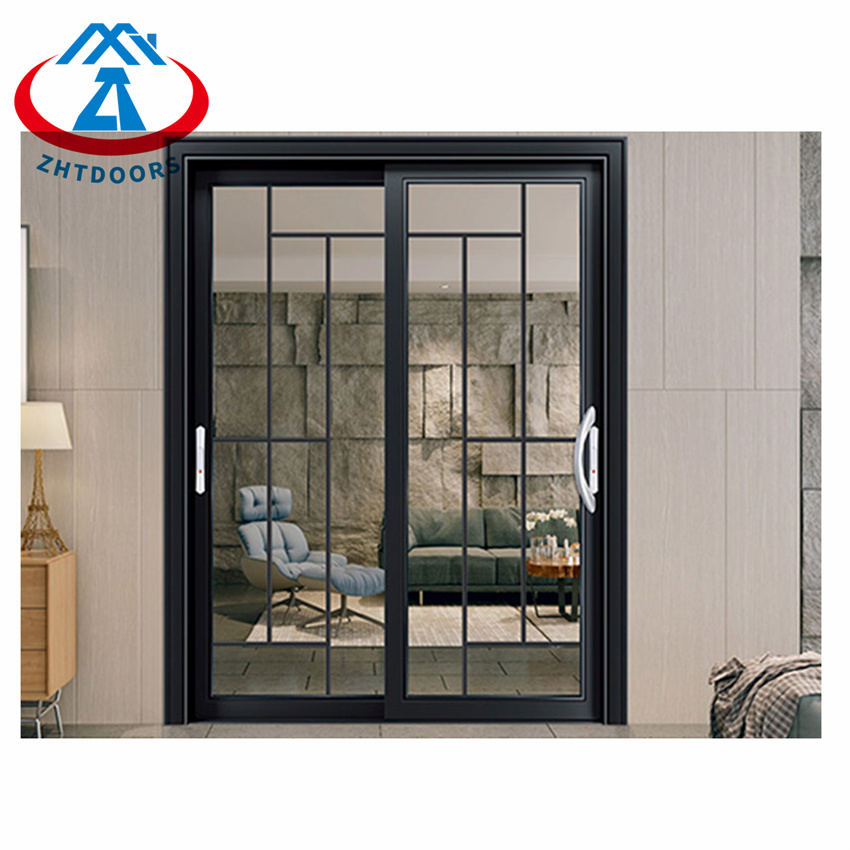 Customized New Design Commercial Double Glass Automatic Aluminium Sliding Door