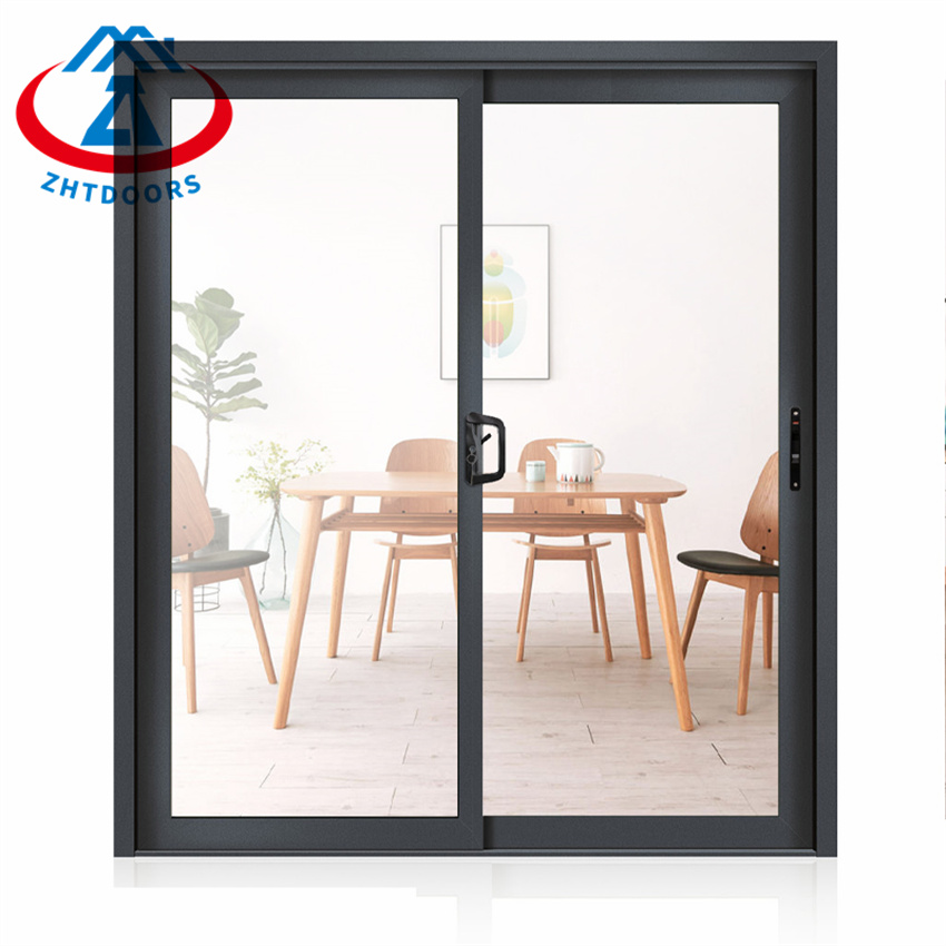 Double Tempered Glass Aluminium Sliding Door