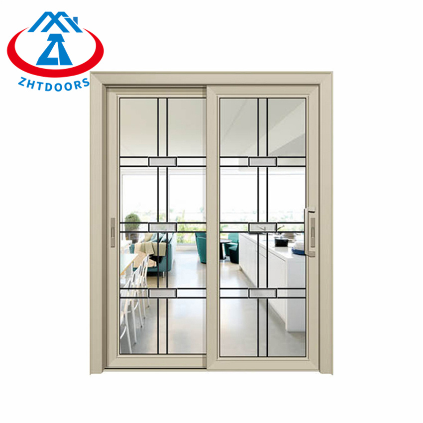 Factory Aluminium Profile Bullet Proof Glazed Sliding Door