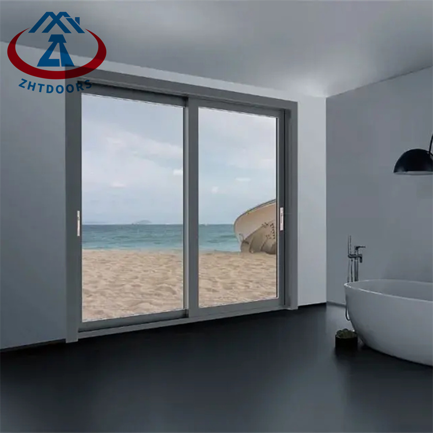 Favorable Price Thermal Break Double Glazed  Aluminium Sliding Door