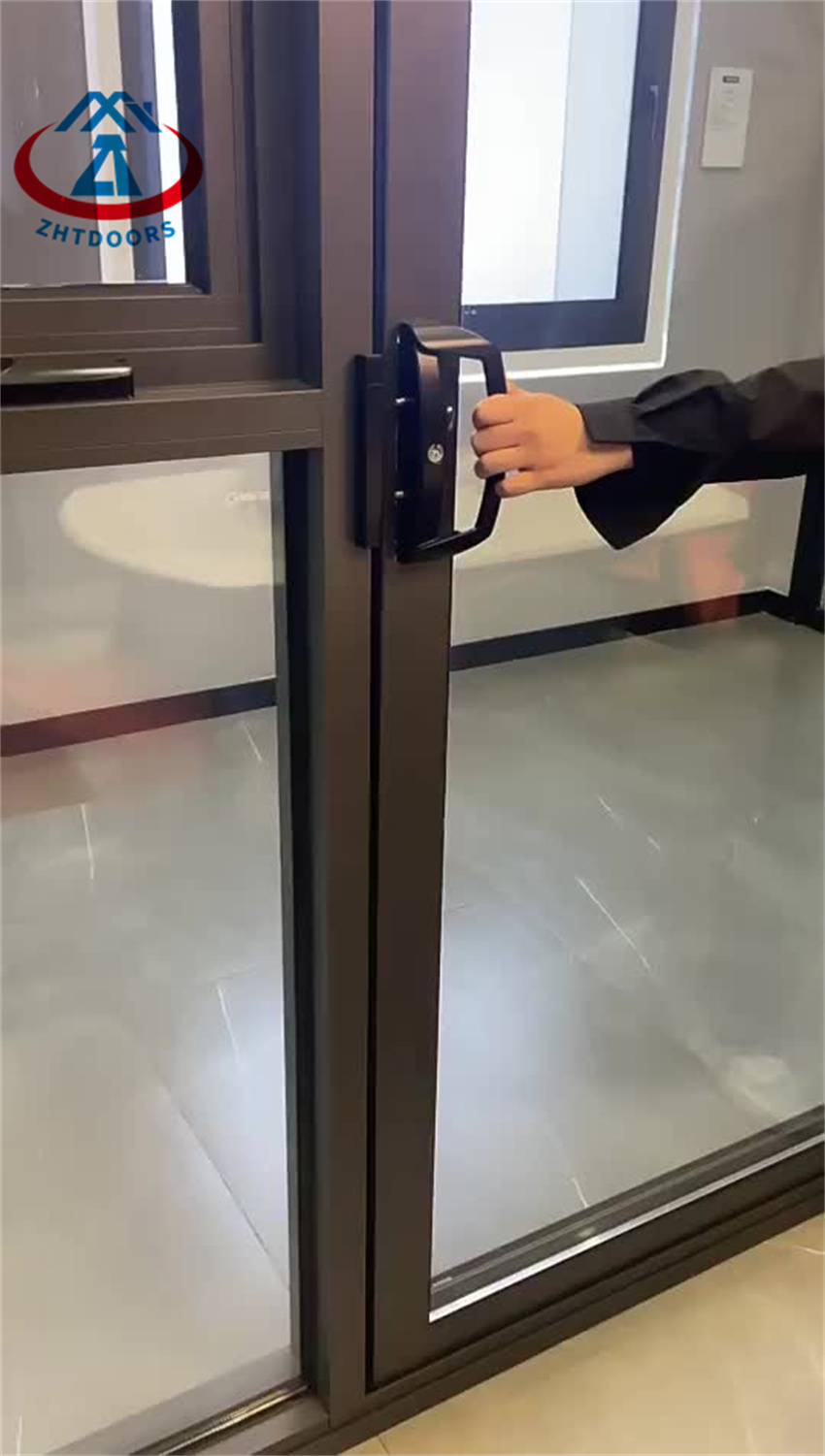 Home Soundproofing Noiseless Aluminum Frame Double Glazed Sliding Door