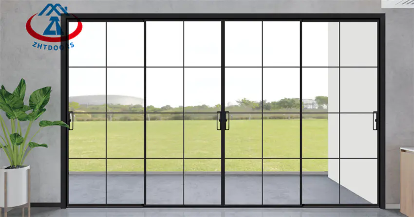Interior Frameless Aluminum Sliding Doors Glass Door