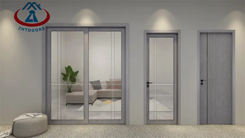 Interior Frameless Aluminum Sliding Doors Glass Door