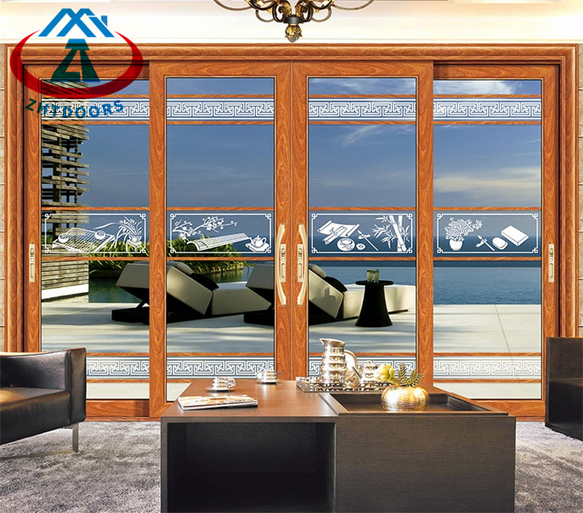 Manufacture Price Luxury Hurricane Impact Big Glass Aluminium Sliding Door
