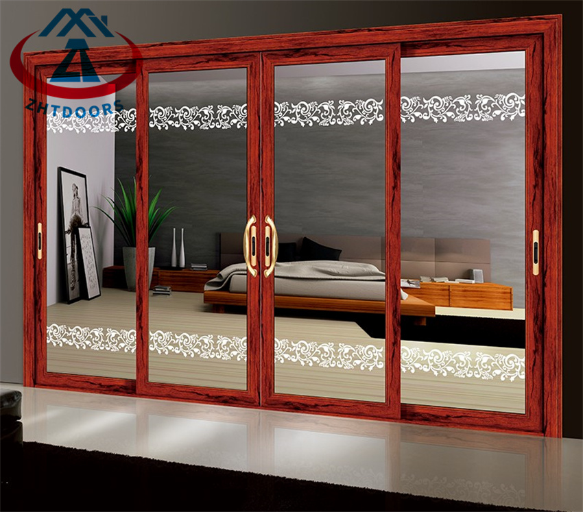 Manufacture Price Luxury Hurricane Impact Big Glass Aluminium Sliding Door