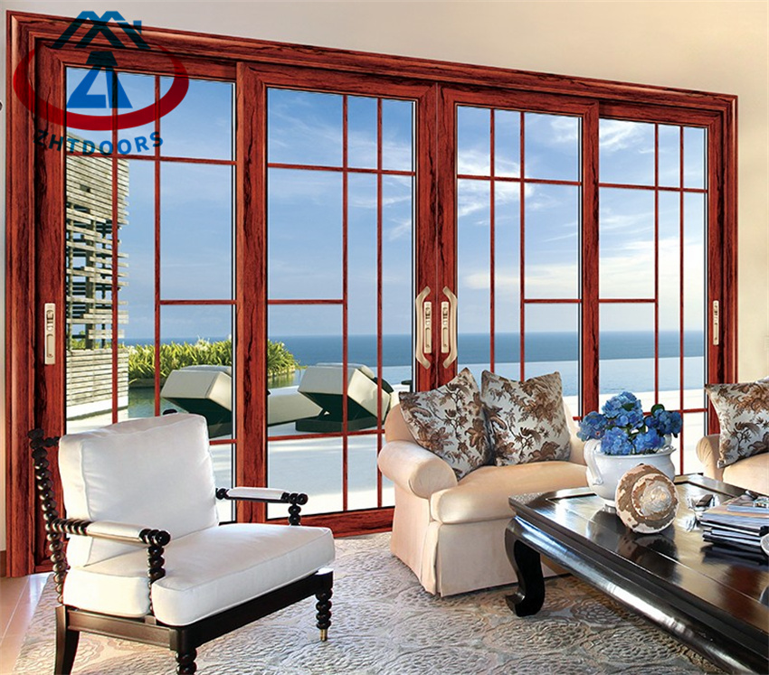 Manufacture Price Luxury Hurricane Impact Big Glass Aluminium Sliding Door