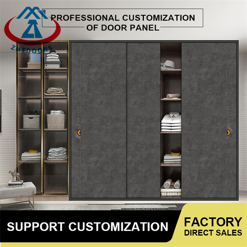 Manufacturer Direct Sale Modern Design Bedroom Wardrobe Aluminium Sliding Door