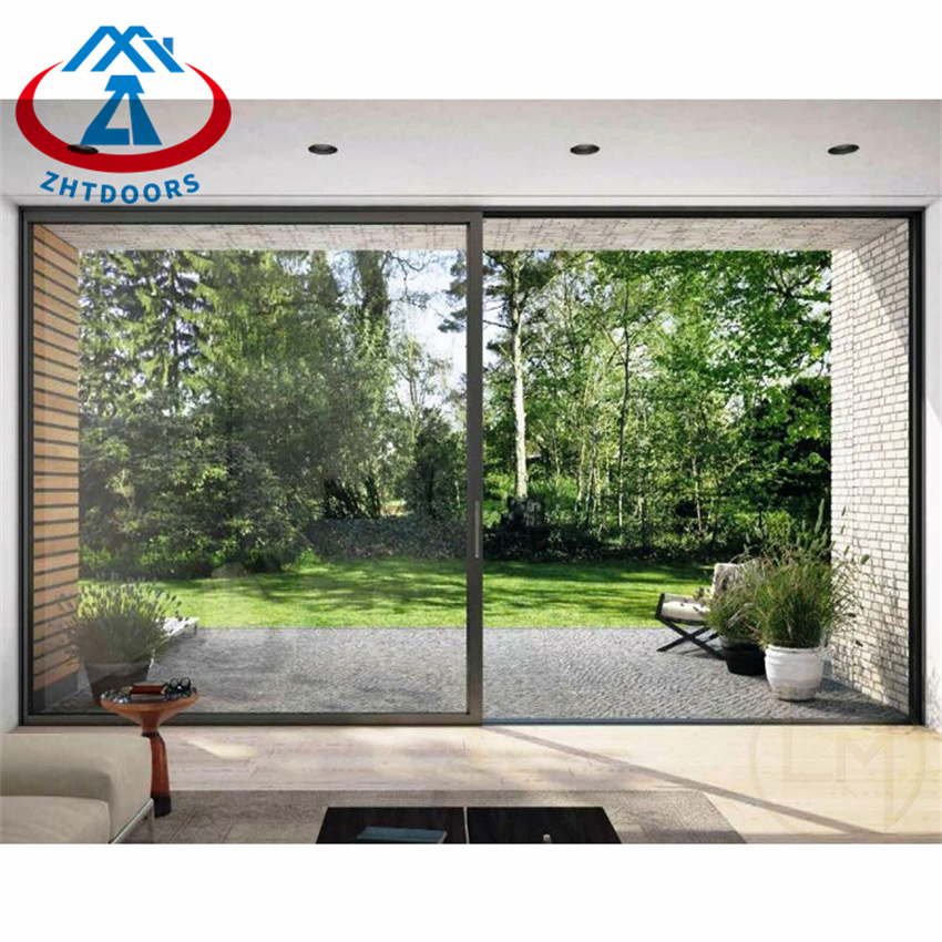 product-Modern Simple Viewing Large Glass Narrow Sliding Door-Zhongtai-img