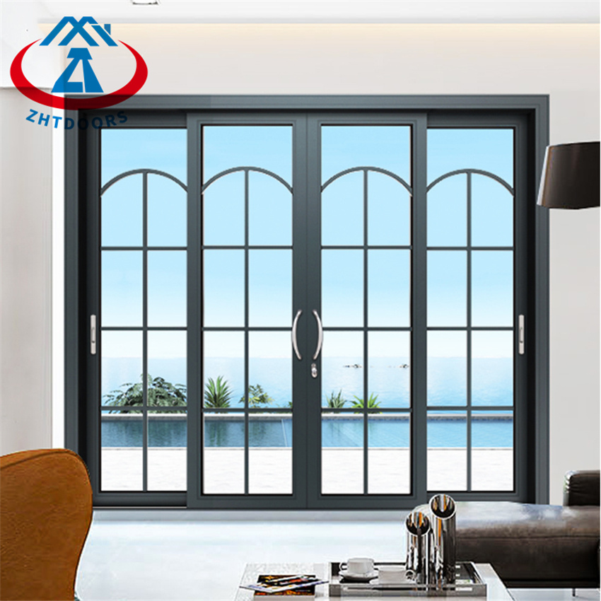 Mute Noiseless Pocket Door System Aluminum Sliding Door