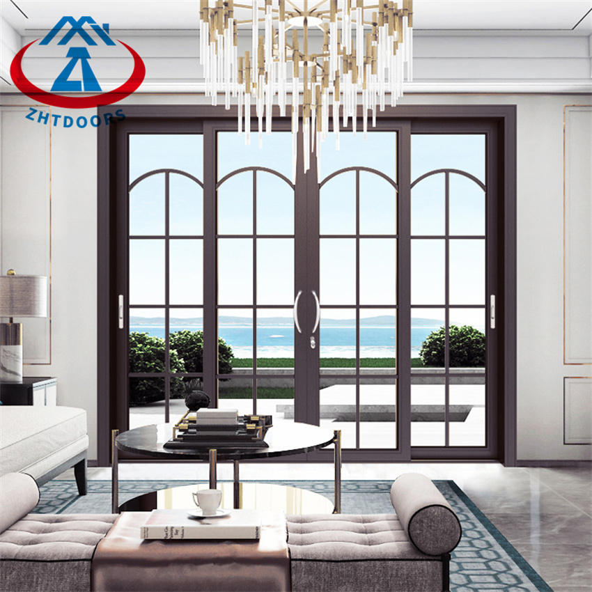 Mute Noiseless Pocket Door System Aluminum Sliding Door