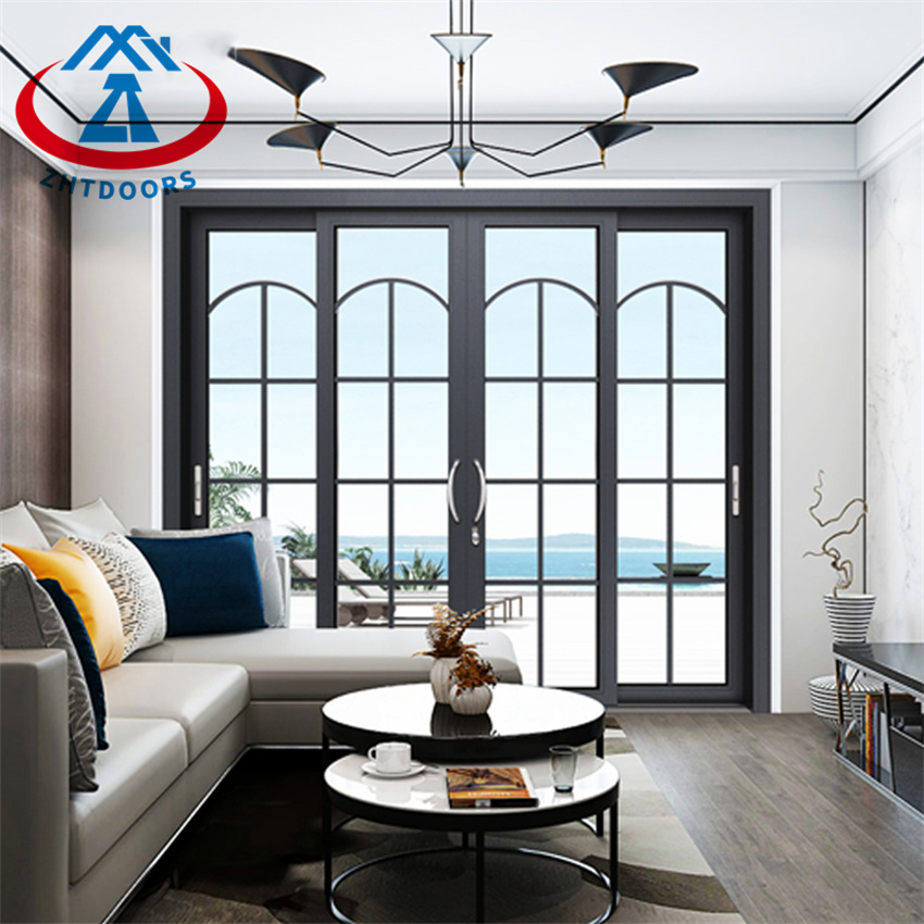 Mute Noiseless Pocket Door System Aluminum Sliding Door
