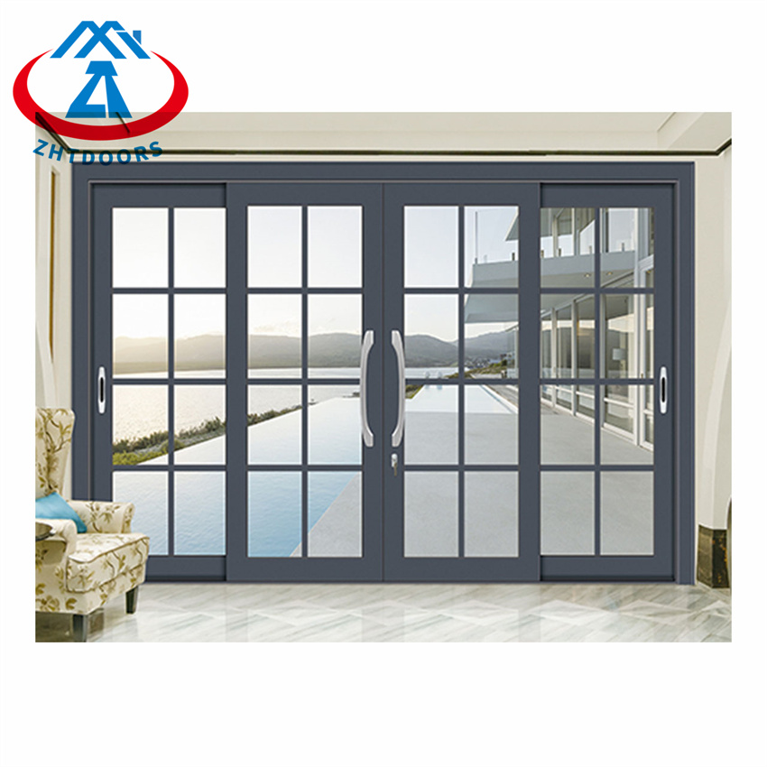 Sliding Aluminum Doors Glass Curtain Interior Partition