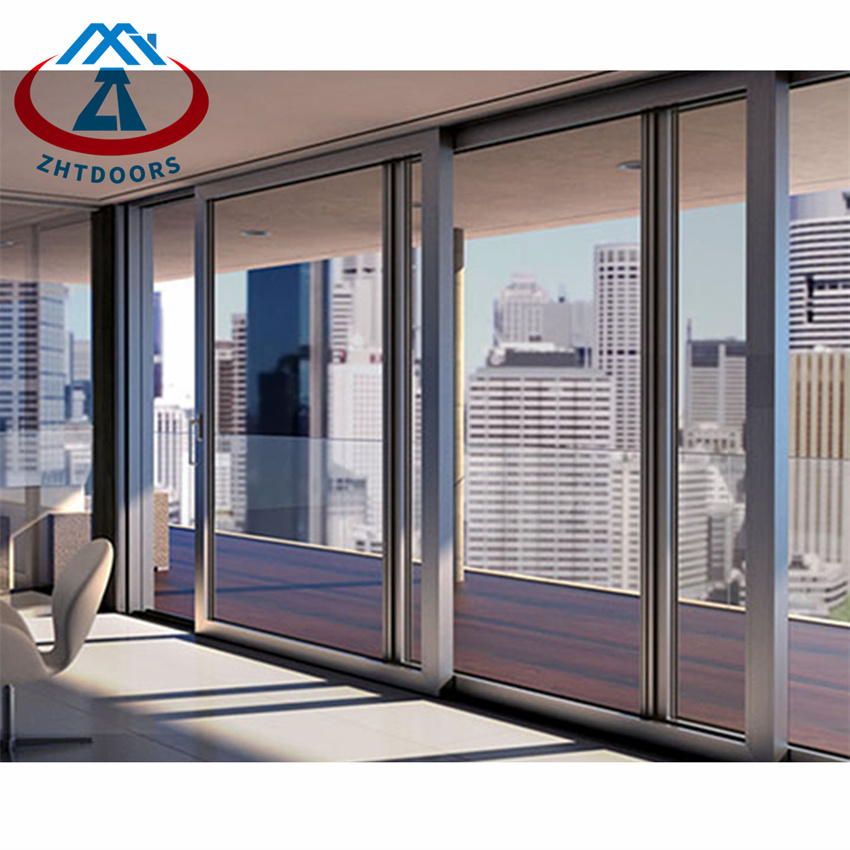 Sliding Aluminum Doors Glass Curtain Interior Partition