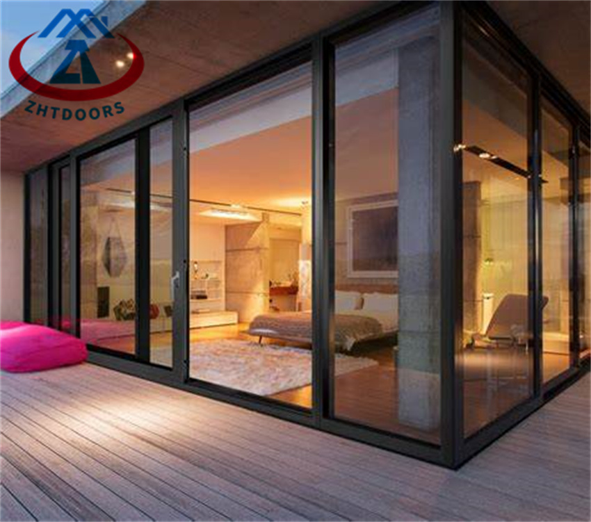 Soundproof Aluminum Interior Sliding Noiseless Sliding Glass Door