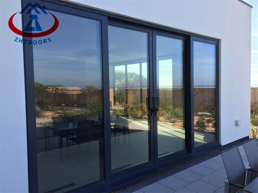 Soundproof Aluminum Interior Sliding Noiseless Sliding Glass Door