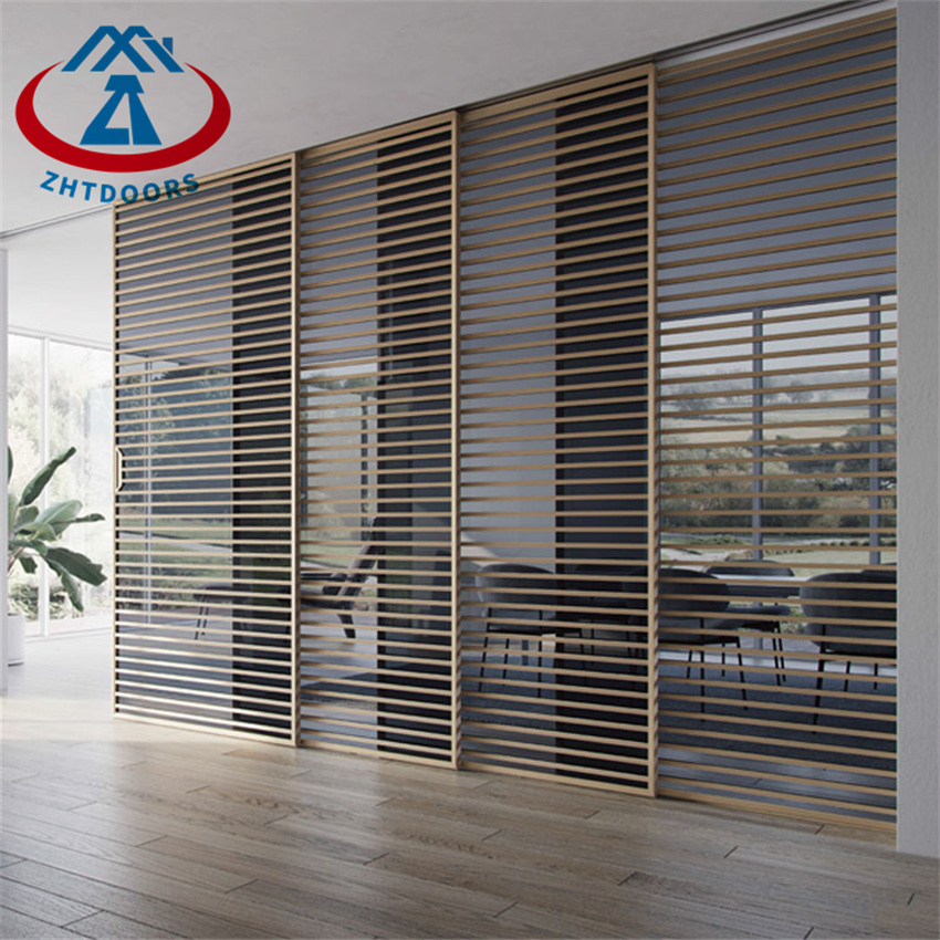Soundproof Double Glass Slim Sliding Door Interior