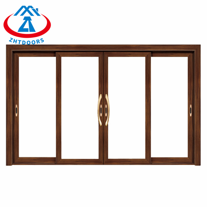 Top Grade Black Frame Aluminum Sliding Door