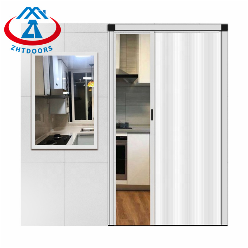 White Aluminum Sliding Doors For Kitchen