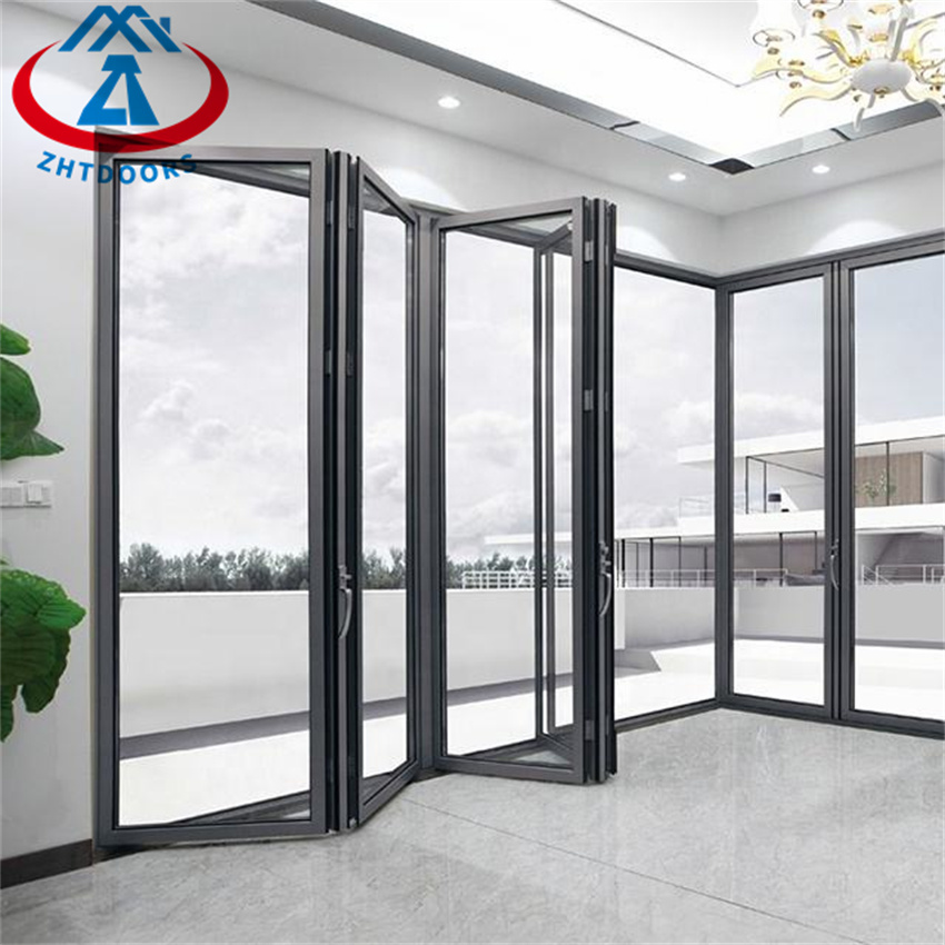 Wholesale Exterior  Black Aluminium Folding Door
