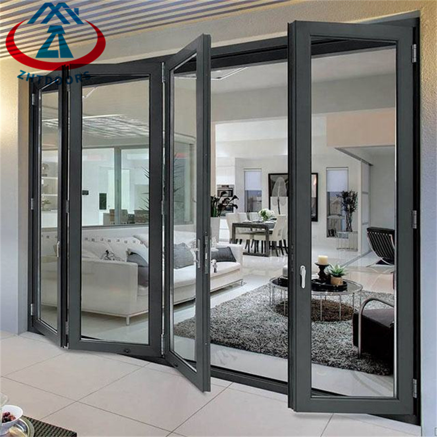 Wholesale Exterior  Black Aluminium Folding Door