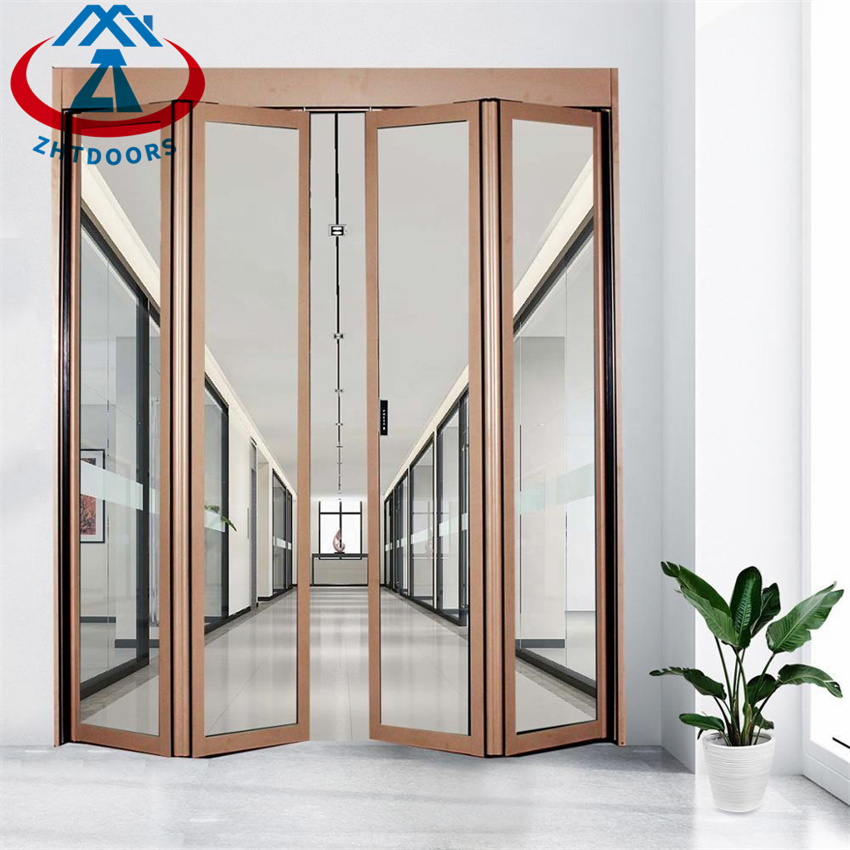 Popular Aluminum Automatic Glass Folding Door