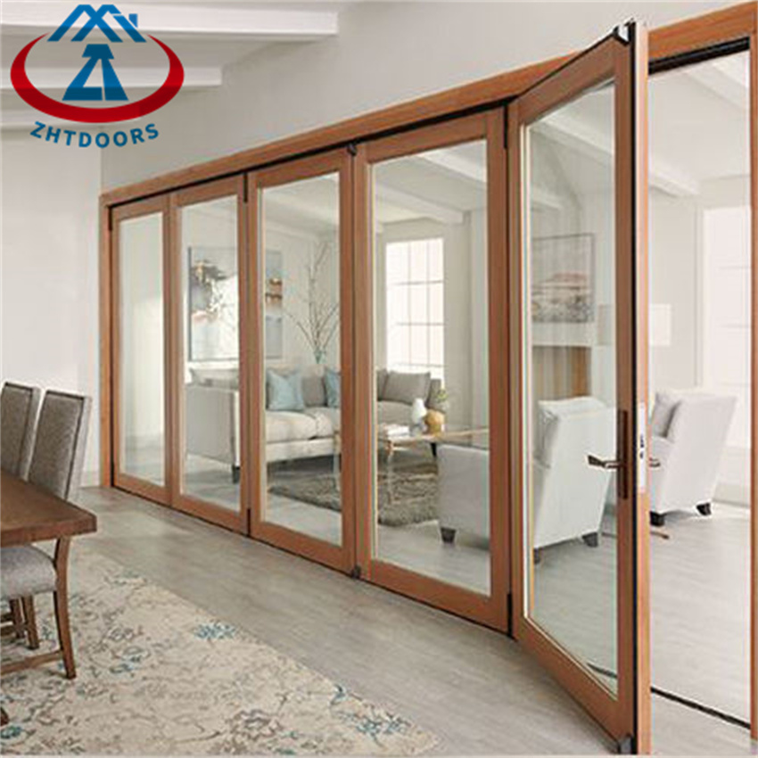 New Glass Folding Doors Aluminum Alloy Bifold