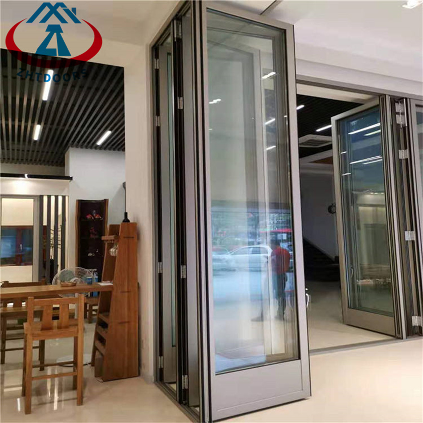 Aluminium Frame Exterior Folding Glass Doors