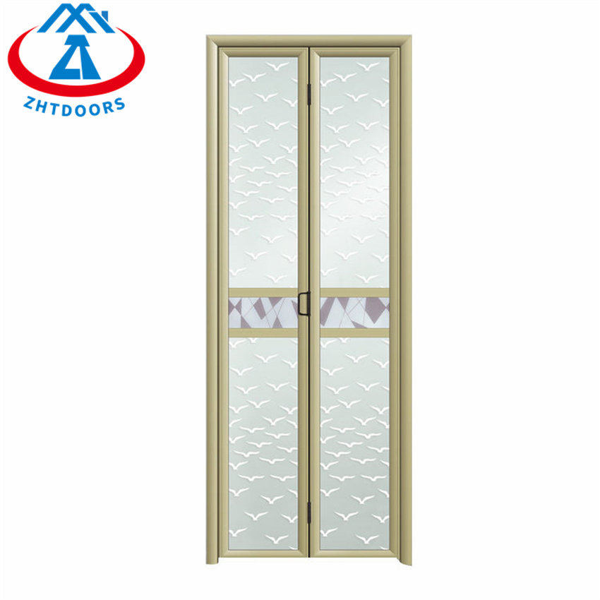 Aluminum Double Toilet Door Designs compact Folding Door
