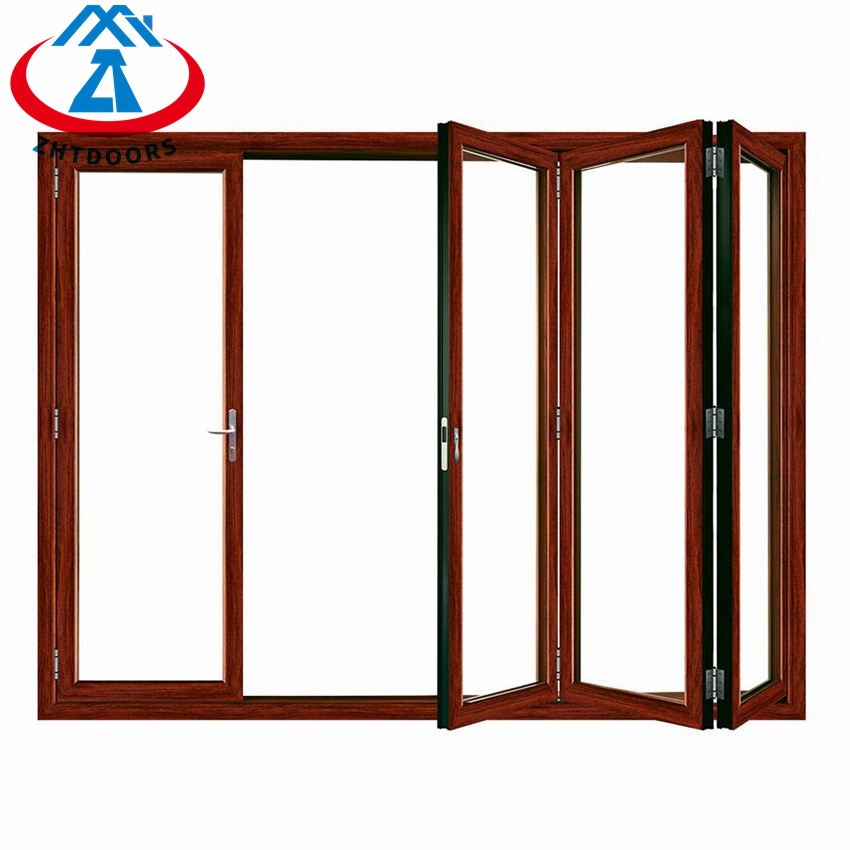 Aluminum Folding Doors Double Glass Patio Folding Door