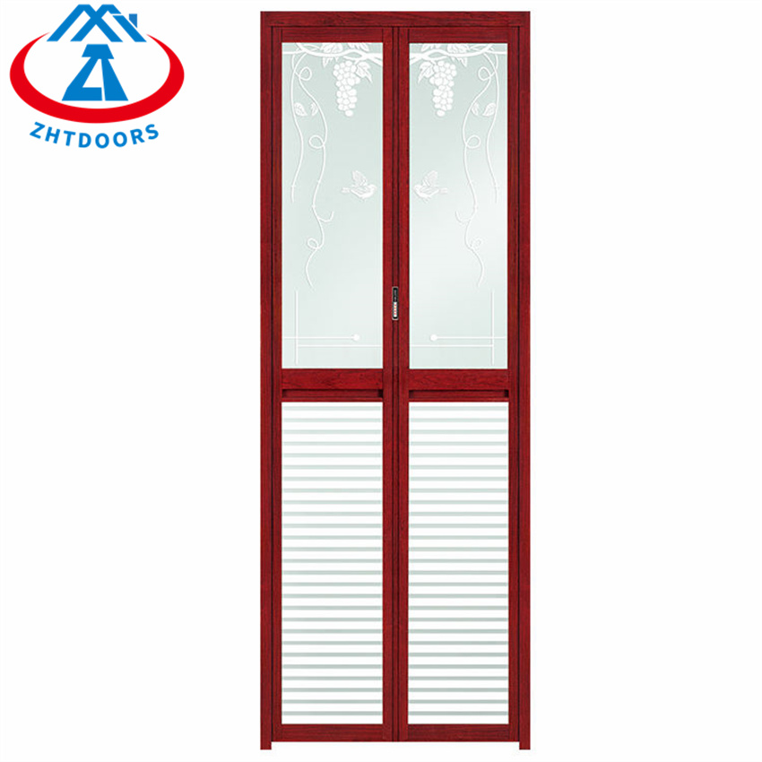 Bathroom Casement Aluminum Toilet Folding Glass Door