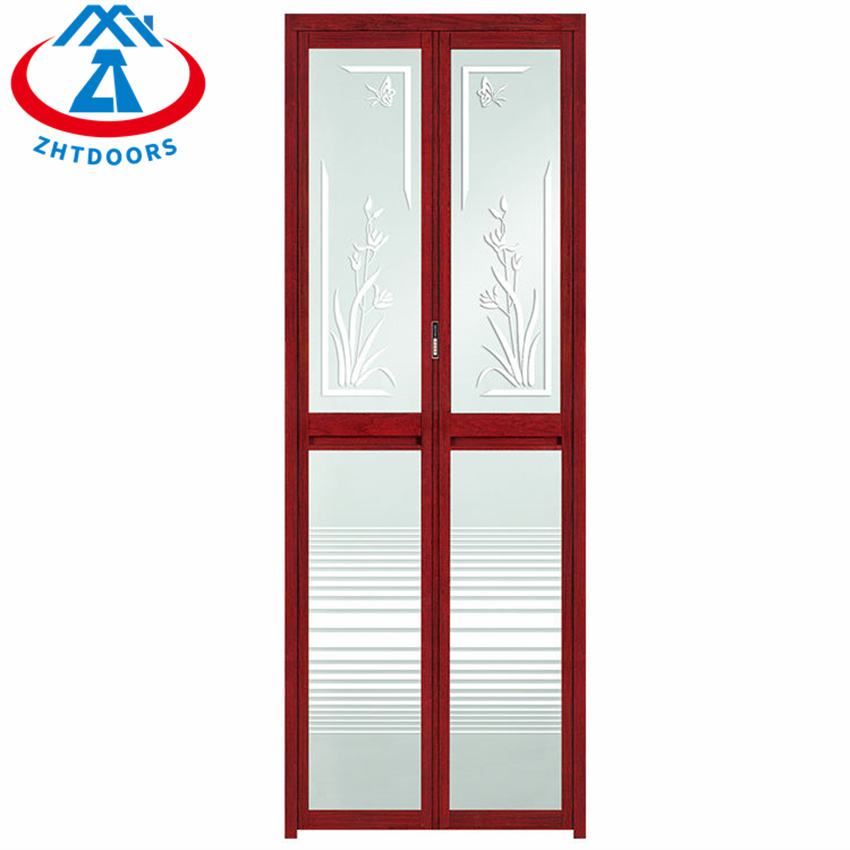 Bathroom Casement Aluminum Toilet Folding Glass Door