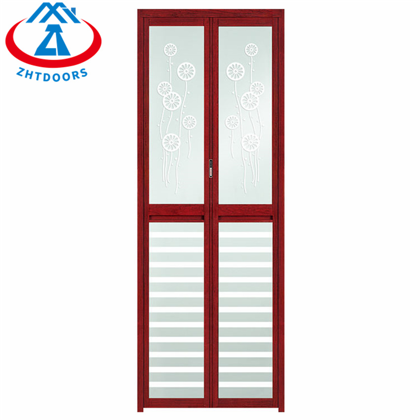 Bathroom Casement Aluminum Toilet Folding Glass Door