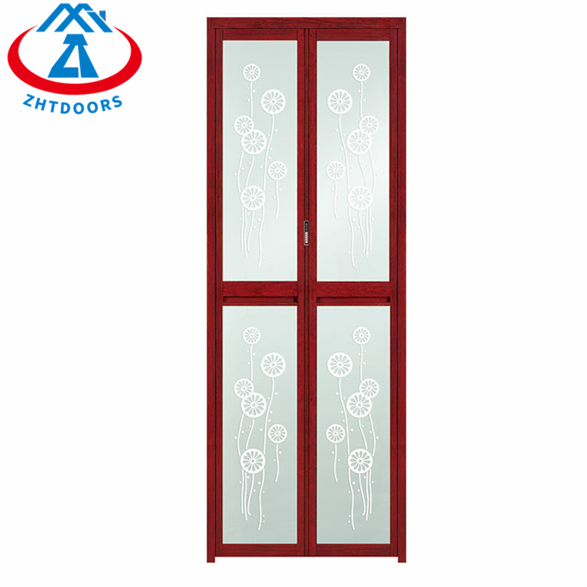 Bathroom Casement Aluminum Toilet Folding Glass Door
