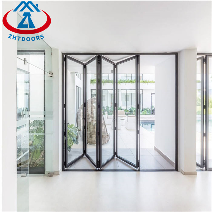 Customized Heat Insulation Bifold Doors Aluminium Folding Door | Zhongtai