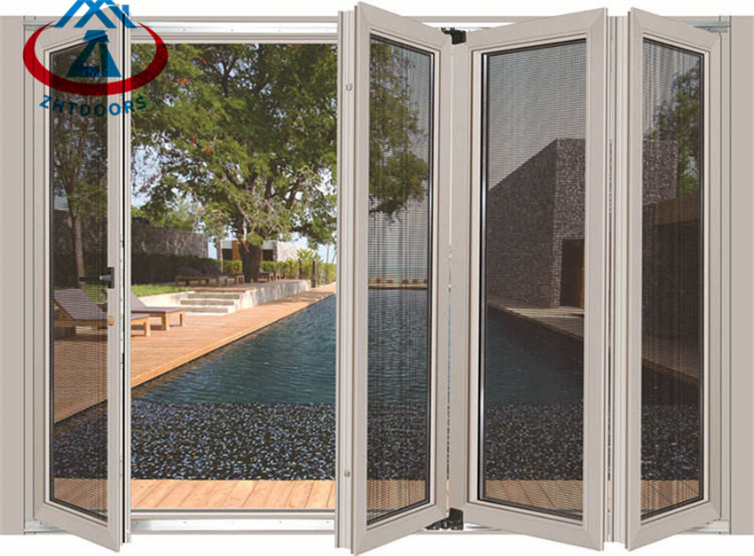 Chinese Supplier Electric Hotel Aluminium Folding Door