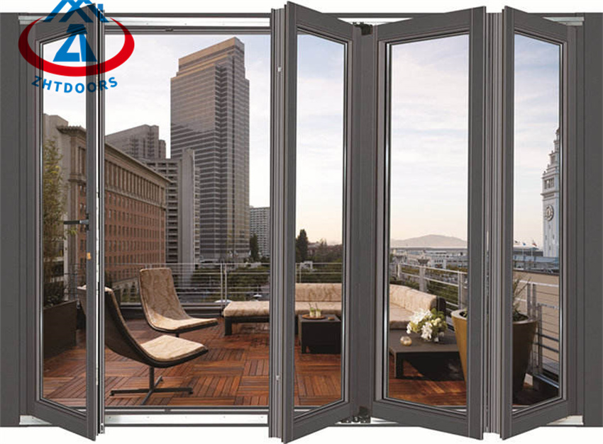 Chinese Supplier Electric Hotel Aluminium Folding Door
