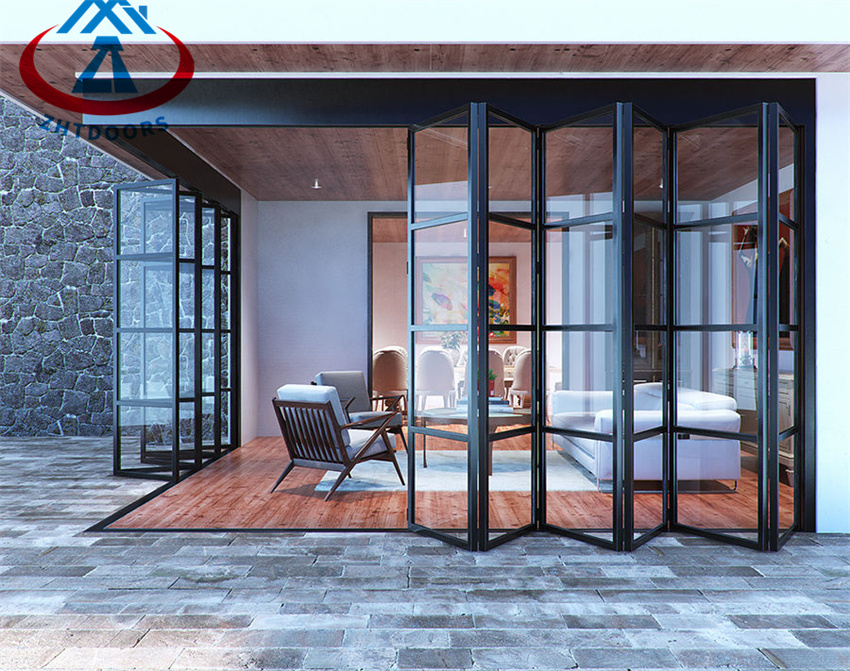 Commercial Prefabricated Aluminum Frame Folding Door