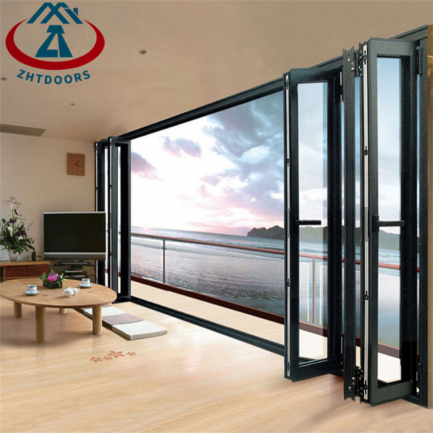 Custom Design European Style Thermal Break Powder Aluminium Folding Door