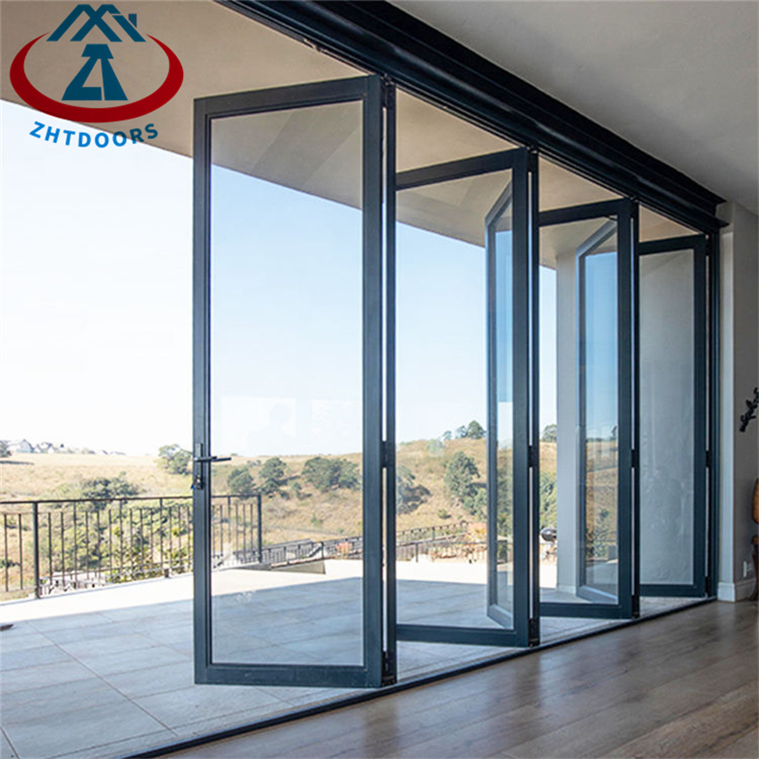 Custom Design European Style Thermal Break Powder Aluminium Folding Door
