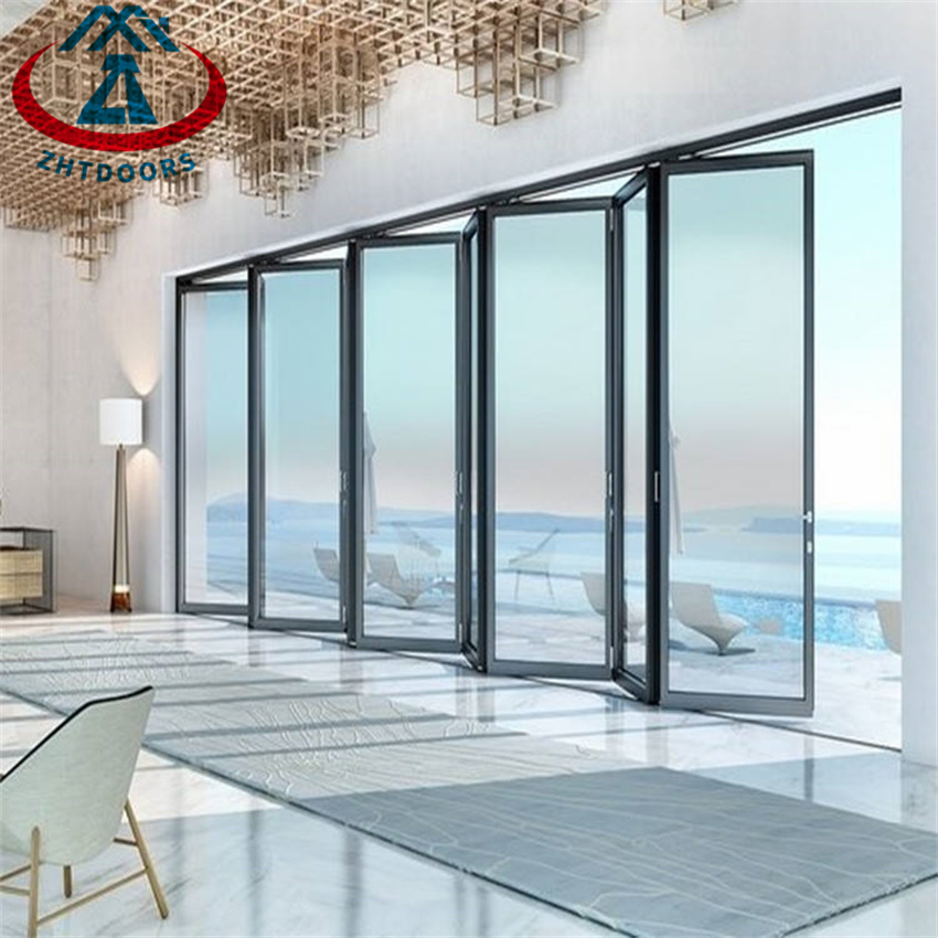 Custom High Quality Exterior Bio Fold Folding Glass Aluminium Folding Door