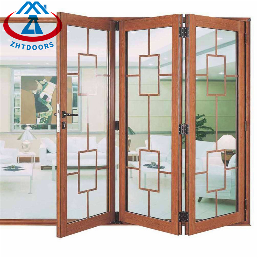 Custom Made Aluminum Alloy Large Folding Doors Heav Aluminium Folding Door
