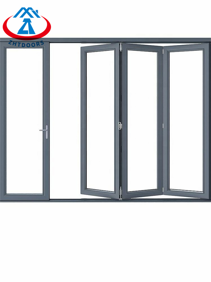 Customized Aluminum Collapsible Folding Sliding Door Secur