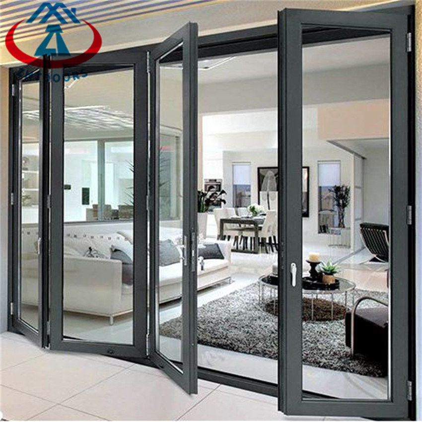 Customized Cheap Price Aluminum Frame Glass Folding Door