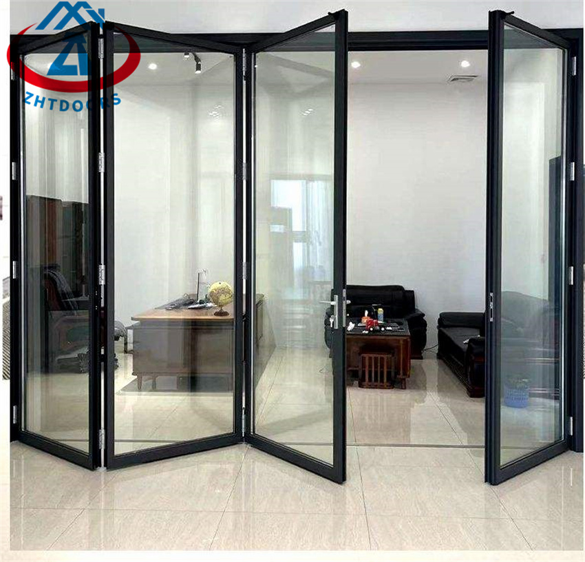 Customized Cheap Price Aluminum Frame Glass Folding Door