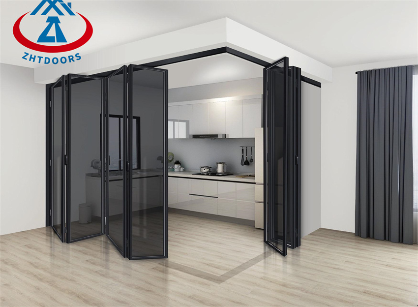 Customized Modern Contemporary Indoor Partition Aluminium Folding Door